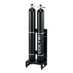 Station de stockage d’air et d’azote 2×50 litres - 420 bar